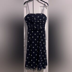 Eliza J Navy Polka Dot Dress (Holly's Personal Collection)